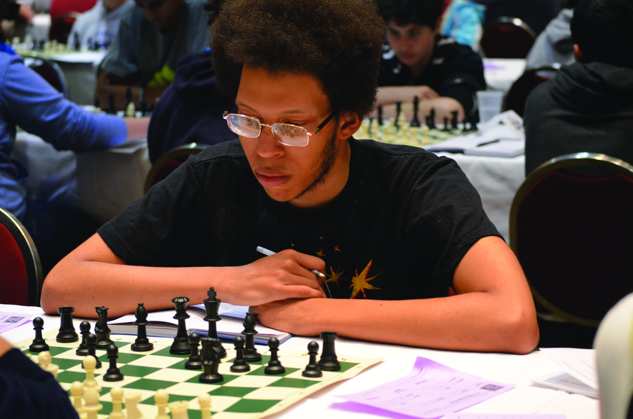 Eddie McBride, at the 2012 High School Nationals in Minneapolis, Minn., credits Evan Forster with helping him secure more college financial aid than he would have otherwise. McBride is now a student at Niagara University.